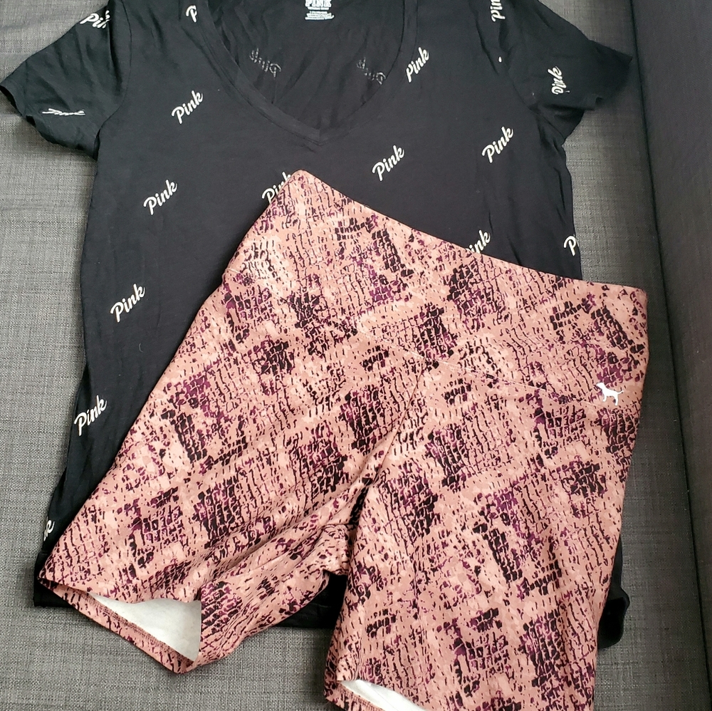 NWT biker shorts and T-shirt Bundle